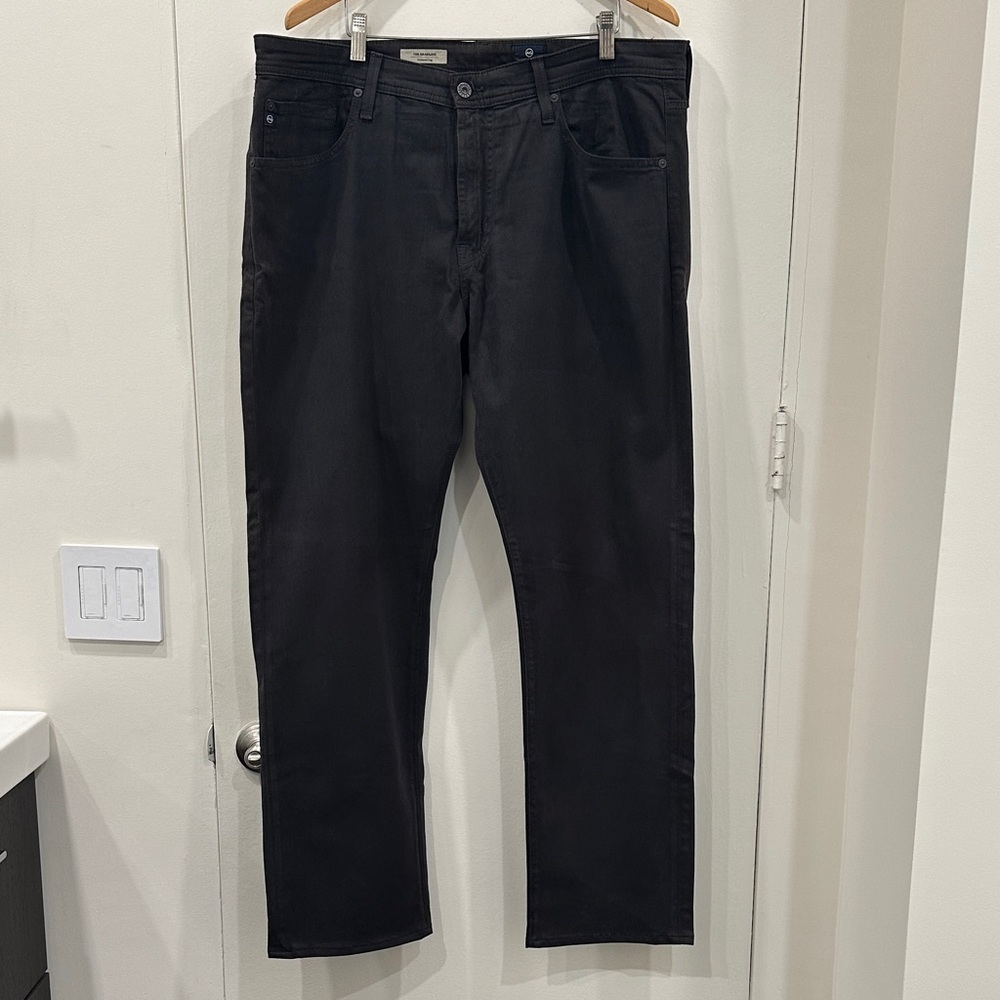 Adriano Goldschmied Classic Black Tailored-Leg Men's Pants